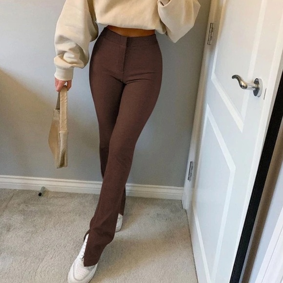 Pants - Split Hem Flare Pants